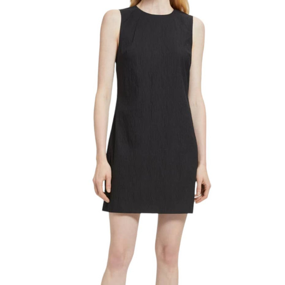 Theory Womens size 6 dress black sleeveless shift - Picture 1 of 5